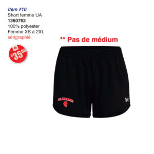 Item 10 Blizzard Short femme UA 2026