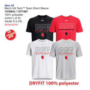 Item 02 Blizzard Men Team Short Sleeve UA 1376842 1377487 2026