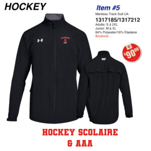 Item 05 Blizzard été Hockey Manteau Track Suit UA 1317185 1317212 2025