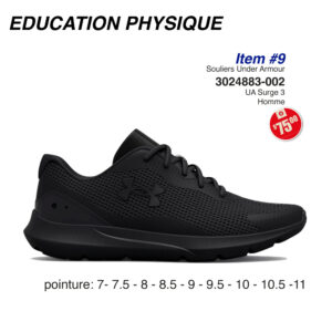 Item 09 Blizzard Été Souliers homme surge 3 UA 3024883-002 2025