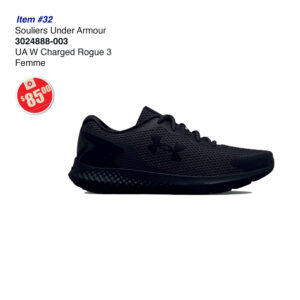 Item 32 Blizzard Souliers femme Charged rogue 3 UA 3024888-003 2026